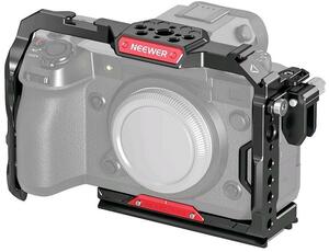 NEEWER X-H2/X-H2SカメラケージFUJIFILM X-H2/X-H2S対応 アルミニウム合金カメラリグ HDMIケーブルクランプ/NATOレール/Arcaタイプ 