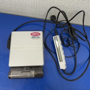 B622-H27-1890 SHARP シャープ MDヘッドホンプレーヤー 通電確認済み MD-ST600-S 音響機器