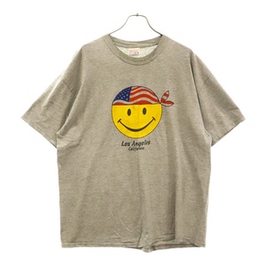 VINTAGE ヴィンテージ 90s Smiley Face Los Angeles Tee ヴィンテージ スマイリープリント 半袖Tシャツ グレー