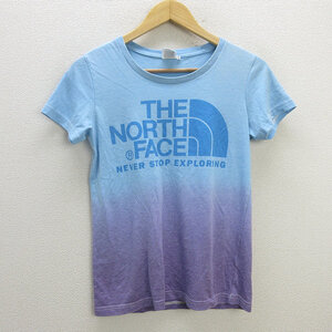 y■ノースフェイス/THE NORTH FACE グラデーションTシャツ/NTW32005【レディースM】LADIES/166【中古】