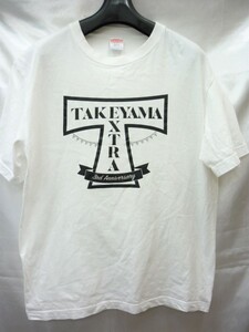 たけやま3.5 TAKEYAMA大聖誕祭 EXTRA ライブ Ｔシャツ Ｌ 白 支援者様限定CREW Tシャツ 定形外郵便全国一律320円 G4-a