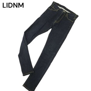 LIDNM リドム 通年 真紺★ ストレッチ スキニー デニム パンツ ジーンズ Sz.27　メンズ 日本製　C4B03407_7#R