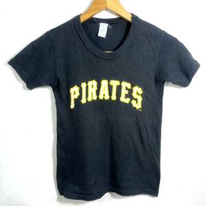 ■ 子供用 USA製 ビンテージ MLB Pittsburgh Pirates プリント Tシャツ サイズM ブラック 古着 メジャー 野球 パイレーツ アメカジ KIDS ■