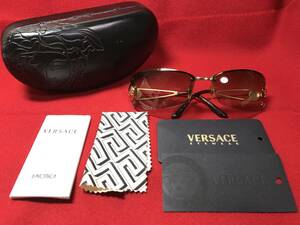 美品★hydeモデル★VERSACE ヴェルサーチ MOD2028 メデューサ メタルサングラス ゴールド　グラデーション ベルサーチ ラルク VAMPS（23）