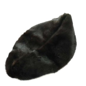 未使用品 ニチロファー NICHIRO FUR ティペット マフラー ファー 毛皮 ミンク 茶色 ブラウン /XZ ■GY18 レディース