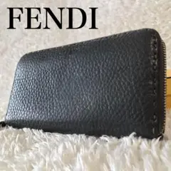 FENDI フェンディ 財布 グレー セレリア SELLERIA スウェード