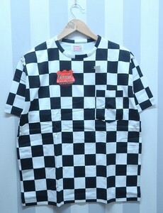 at2573/新品 クッシュマン 26466 半袖チェッカーフラッグTシャツ CUSHMAN 送料200円 