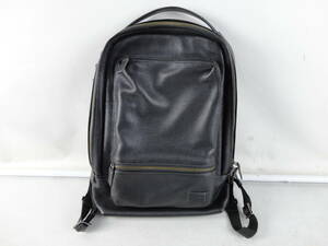 ● BU64 ★ 【極美品】TUMI NO 63011DP リュック 黒 レザー 革 Harrisonシリーズ Bates ★