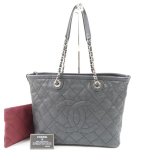 93939★1円スタート★CHANEL シャネル 極美品 マトラッセ チェーンバッグ デカココマーク ポーチ付き トートバッグ キャビアスキン