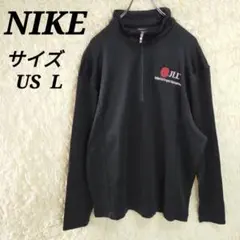 ナイキ【L】トラックジャケット ジャージ ハーフジップ スウォッシュ刺繍ロゴ