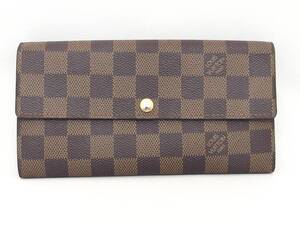 LOUIS VUITTON ルイヴィトン ダミエ ポルトフォイユ・サラ N61734 長財布 /B5776