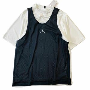 NIKE ナイキ JORDAN タンクトップ レイヤードTシャツ CM1832-100 ホワイトブラック L