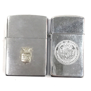 ジッポ メタルバッジ 95年製 シルバーカラー 他 state of hawaii スリム オイルライター 計2点セット ZIPPO QG012-54