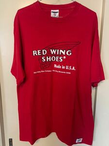 REDWING レッドウィング JERZEES プリントTシャツ ブーツ Tシャツ Lサイズ レッド 赤 企業ロゴ