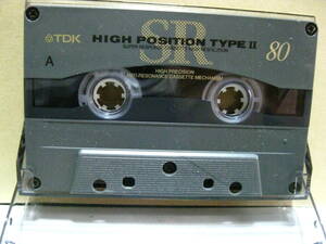 使用済み　中古　　カセットテープ　TDK　SR　 Type2　ハイポジ　80分　1本　爪あり　No344　スマートレター