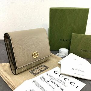 ☆送料無料☆ 未使用品 GUCCI コンパクトウォレット 598587 プチマーモント 箱付き 187