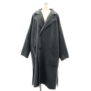 ゼロエイトサーカス 08SIRCUS Double face rever coat チェスターコート ロング ウール 4 XL グレー ■AD /SY ■OS メンズ