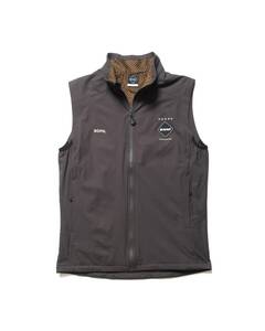 新品 F.C.Real Bristol STRETCH LIGHT WEIGHT INSULATION VEST ストレッチタフタ トラック ベスト FCRB-232043 ブリストル ソフ M ブラウン