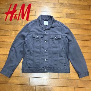 ☆【 H&M 】☆ グレーデニム 4thモデル Gジャン★サイズM(大きめ)