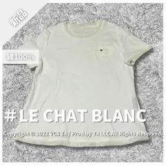 【新品】 LE CHAT BLANC Tシャツ FREE  白 メッシュ 綿