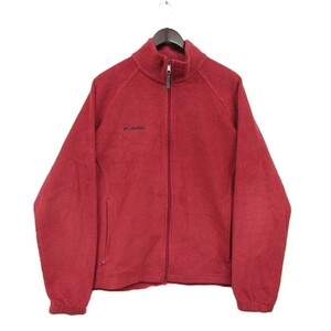 サイズ WOMEN’S XL Columbia フリース ジャケット 赤 レッド ワンポイント コロンビア レディース 古着 ビンテージ 4N2904