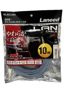 未使用 ELECOM エレコム LANケーブル LD-GPY/BU10 10m