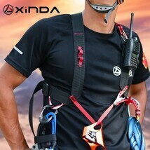 新品未使用　クライミングハーネス 登山 上半身クライムハーネス カラビナ付き 胸部安全ベルト アウトドア キャンプ 