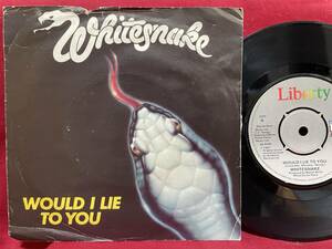 ◆UKorg7”s!◆WHITESNAKE◆WOULD I LIE TO YOU◆