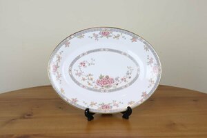 ロイヤルドルトン　カントン　オーバルプレート34cm　楕円皿　牡丹　CANTON　ROYAL DOULTON　ヴィンテージ　イギリス　つ125