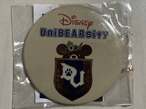 非売品 ディズニーストア ユニベアシティ 特大 缶バッジ 未使用品 disney グッズ UniBEARsity