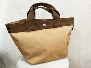 4093★ROOTOTE/ルートート 舟型ナイロンキャンバスハンドバッグ ブラウン系 レディース ランチバッグ 多収納バッグ ★