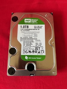 動作保証　Western Digital製HDD WD10EAVS 1TB SATA300　（A70)