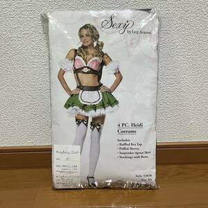 【即納】 Leg Avenue 4pc Heidi ハイジ コスチューム グリーン XS