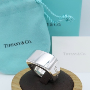 【送料無料】極希少 美品 Tiffany&Co. ティファニー メイカーズ シルバー ワイド リング SV Ag925 MAKERS 指輪 15号 NY メンズ HK13