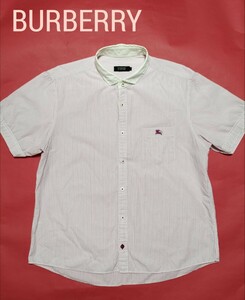 【良品】BURBERRY(バーバリー)メンズ半袖シャツ XL