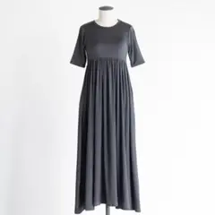 【新品】cohan カップつき五分袖ワンピース　グレーM