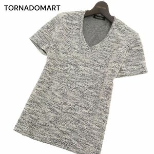 23ss★ TORNADOMART トルネードマート 春夏 半袖 Vネック カットソー Tシャツ Sz.M　メンズ 日本製　C4T03327_4#A