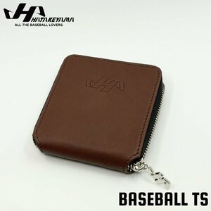 ハタケヤマ 財布 K9/ケーナイン限定品 HW-10 エコロジーブラウン グラブレザー 二つ折りラウンドファスナー財布