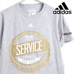 ST1714 アディダス adidas スポーツ Tシャツ S 肩40 SERVICE SPORTS SUDS メール便 xq