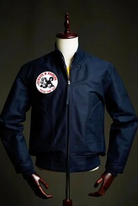 第二次世界大戦世界制作、復刻版、アメリカンシップデッキジャケット、ネイビーシップジャケット、ウール、ヴィンテージライニング