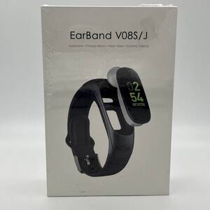 【未開封/未使用】EarBand V08（V08S/J/SK) イヤーバンド スマートウォッチ フィットネストラッカー スマートバンド スケルトン イヤホン