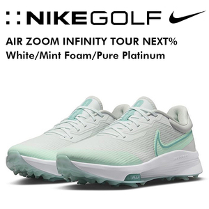 28.5cm ナイキ エアズーム インフィニティ ツアー ネクスト％ NIKE AIR ZOOM INFINITY TOUR NEXT % White/Mint Foam