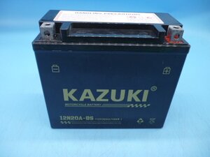 【1円スタート】12N20A-BS KAZUKI Battery 新品 未使用 バッテリー　互換YTX20L-BS