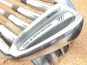 お買得品 激安出品♪MIZUNO ミズノ S-100 FORGED FACE / 4～9 アイアン 6本 純正スチールシャフト N.S.PRO 950GH FLEX-S 中古品♪Y0161