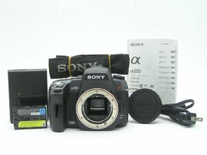 ★ハローカメラ★0938 SONY α 550 Body 1420万画素 説明書【 付属品あり】動作品 現状 1円スタート 即決有り