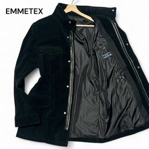 美麗品◎Lサイズ位 23区 HOMME【漢の戦闘服】イタリア EMMETEX 生地 スタンドカラー ジャケット M-65 ブラック ジップ ブルゾン◎メンズ