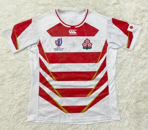 極美品　ラグビー日本代表　2023　RUGBY WORLD CUP FRANCE　半袖　ユニフォーム　ゲームシャツ　メンズ　Lサイズ　Canterbury　正規品