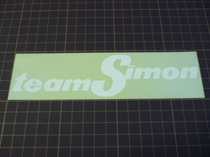 team Simon ステッカー (180×47mm) チーム シモン 紫紋