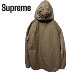 Supreme シュプリーム Fleece Hooded Denim Shirt