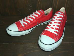 ★CONVERSE コンバース ALL STAR オールスター Lo 赤 レッド 30.0cm 美品 Used 検 ローカット チャック テイラー スニーカー